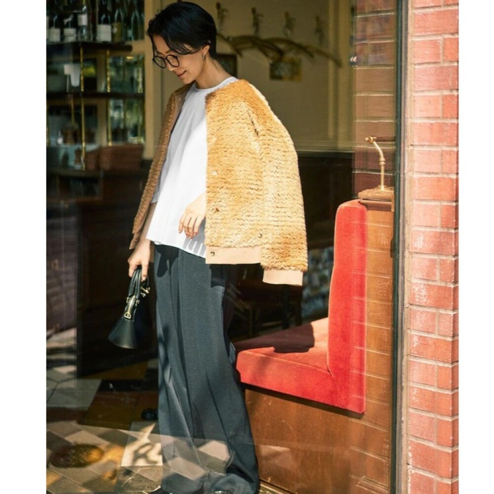 【自由区】コーデのアクセントに★ファーアウター