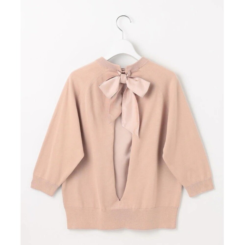 【カトリエムブーケ】サテンリボンがポイント◎コットンプルオーバー