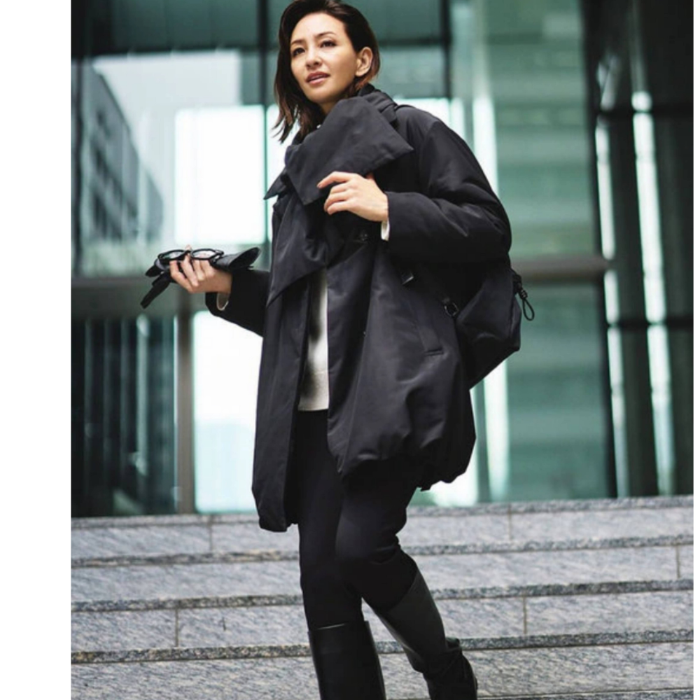 自由区 秋冬店舗限定受注会／同素材マフラー付き中綿コート