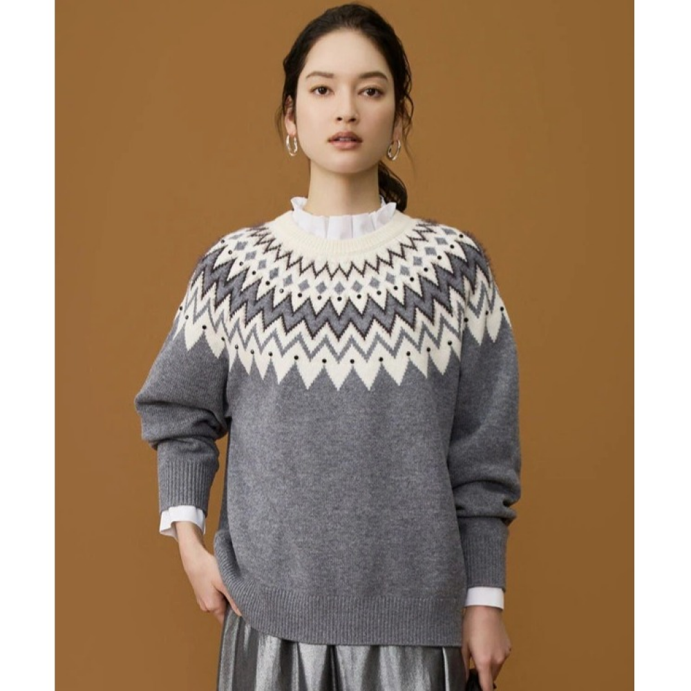 【自由区】柔らかフェミニン♡フェアアイルニット