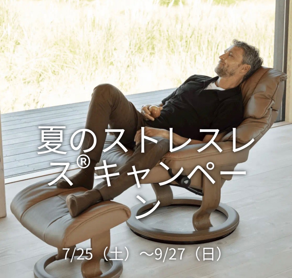 夏のストレスレスキャンペーン☀️