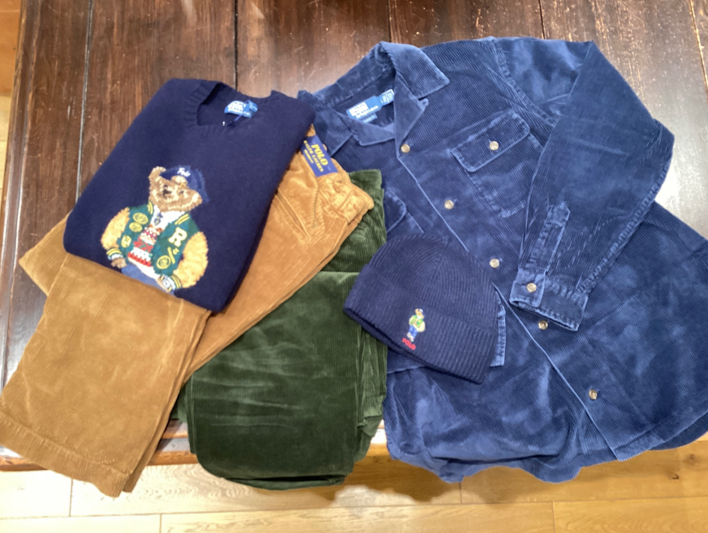 MENSコーデュロイアイテム&ポロベア