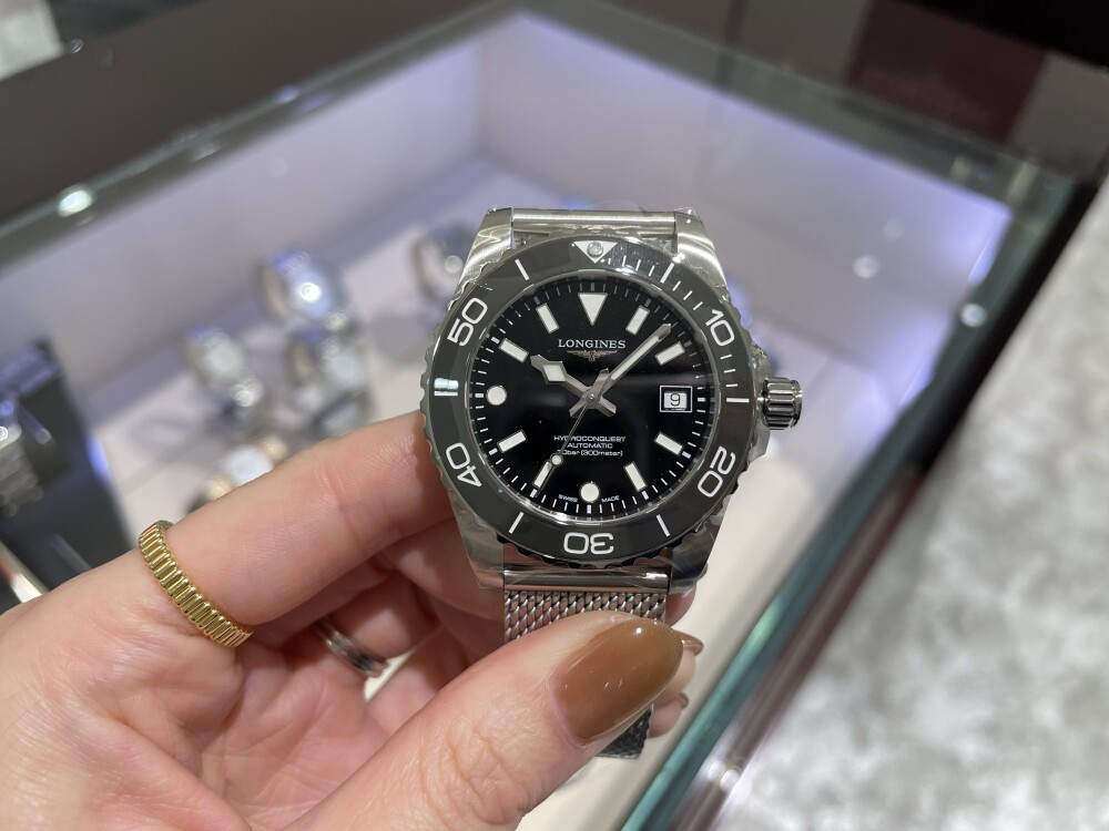 【LONGINES】NEWハイドロコンクエスト39mmグレー入荷しました！【ロンジン】L3.779.4.70.6