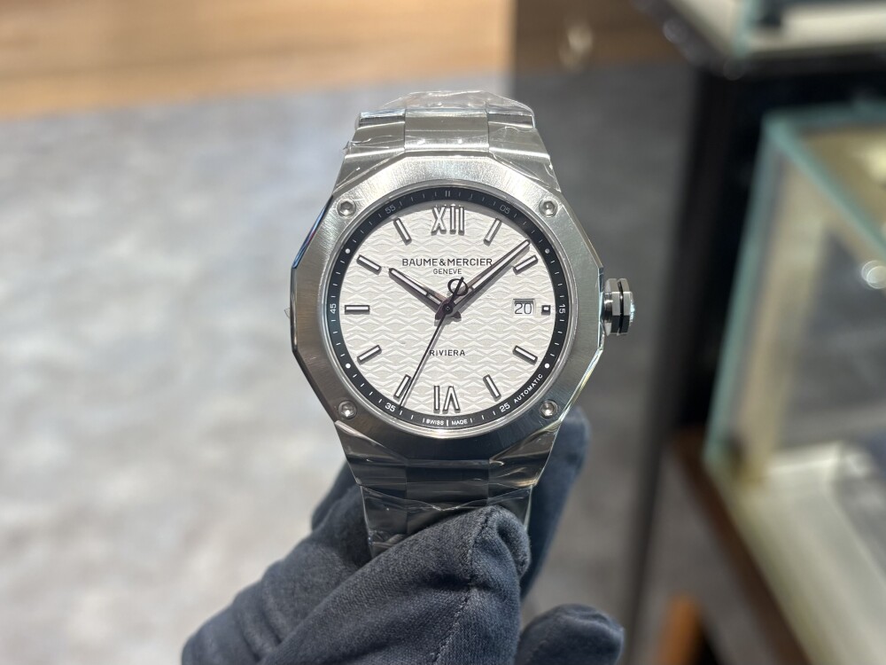 【BAUME&MERCIER】白黒の品格【ボームアンドメルシエ】RIVIERA10829