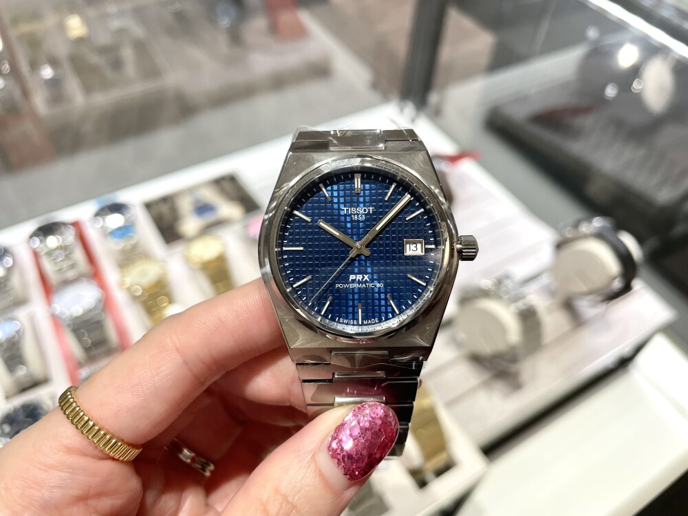 【TISSOT】PRXチタンのブルーが入荷しました！【ティソ】T137.807.44.041.00