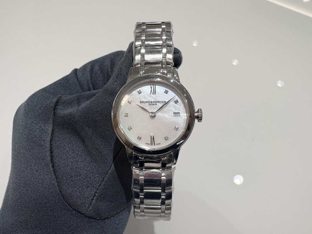 【BAUME&MERCIER】雪のように白くて可愛い☃️【ボーム&メルシエ】CLASSIMA10490