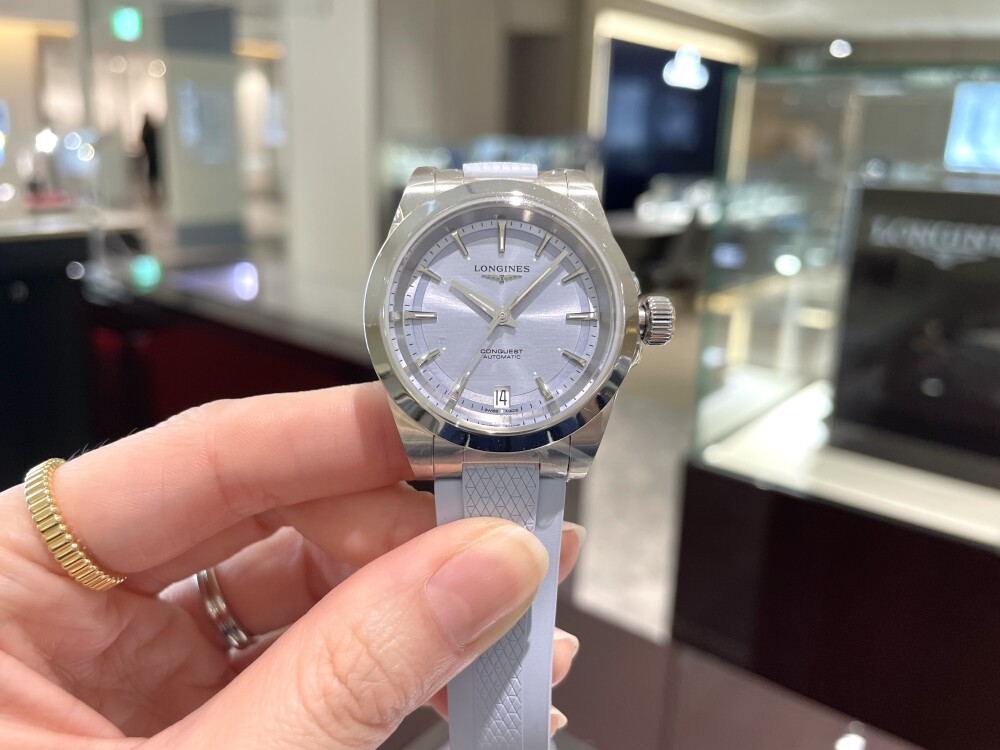 【LONGINES】さわやかブルーを身につけて🩵【ロンジン】L3.430.4.92.9