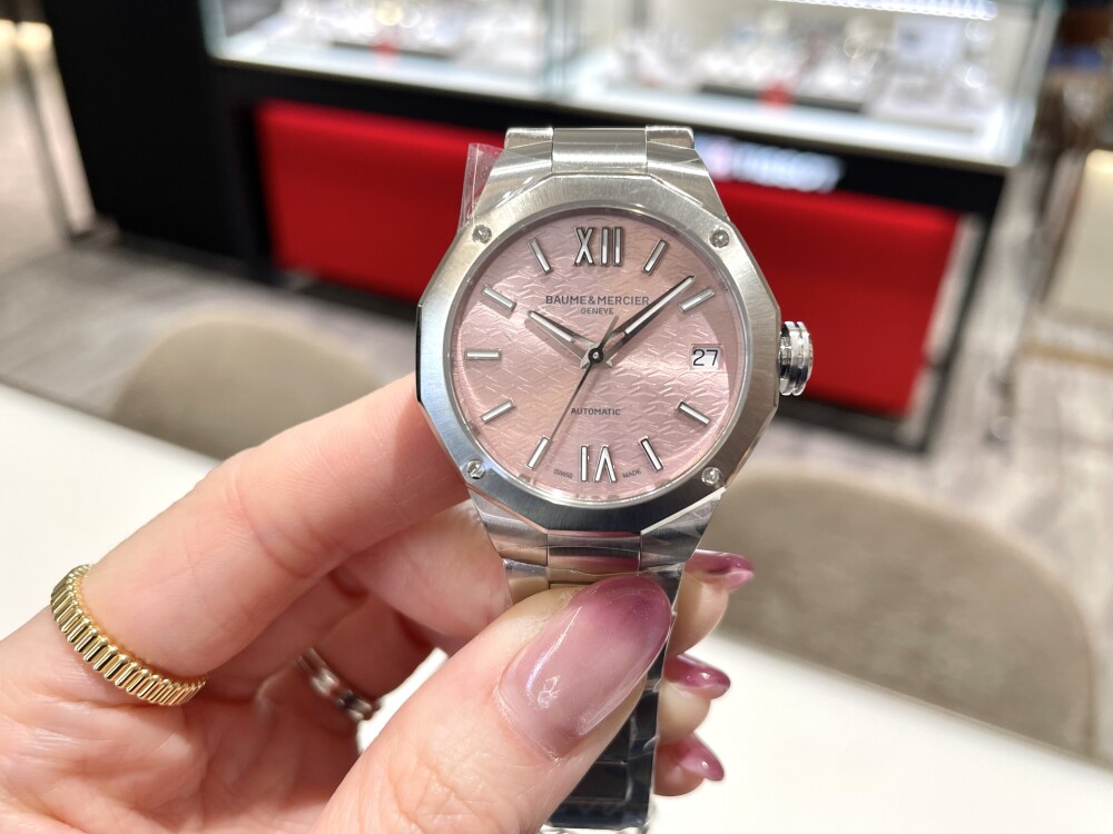 【BAUME&MERCIER】春を先取りピンク🩷【ボームアンドメルシエ】BMM0A10675