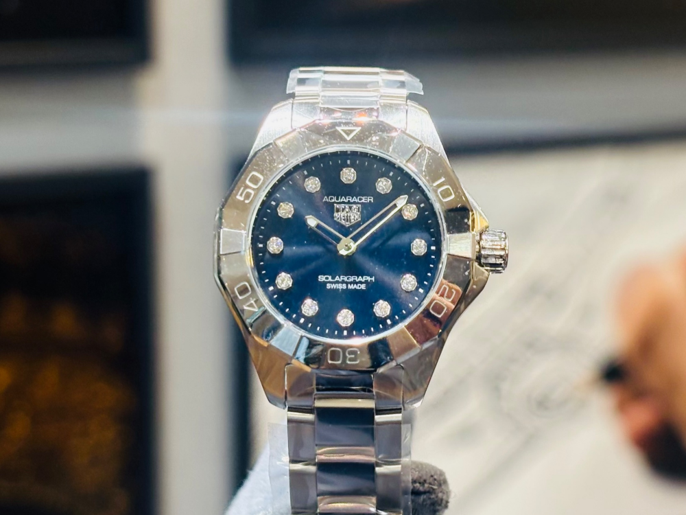 【TAG Heuer】新作！💎ダイヤ輝くアクアレーサー【タグホイヤー】WBP141E.BA0049