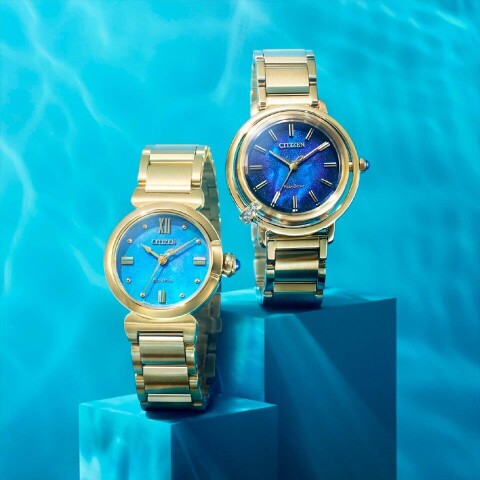 【稼働品】シチズンエル　スクウェアケース　ブルーグリーン　限定モデル 稼働品】シチズンエル スクウェアケース ブルーグリーン 限定