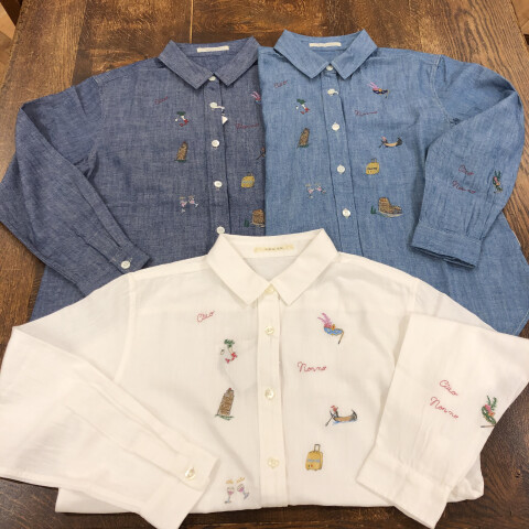 お出かけにぴったり！ダンガリーシャツ | マドモアゼルノンノン