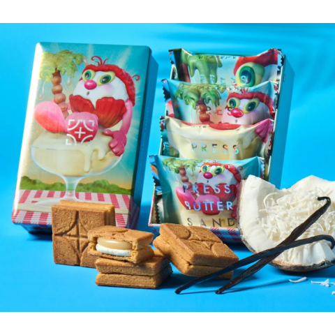 【バニ76】ワンダーデコール　8点セット 🌴夏限定🥥】バターサンド〈バニラココナッツ〉 | BAKE the SHOP