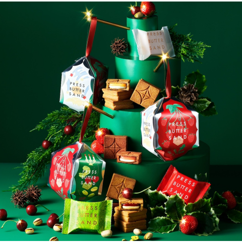 クリスマスギフト6点特盛asa クリスマスギフト6点特盛asa クリスマスツリースタイル 6個 芥川製菓