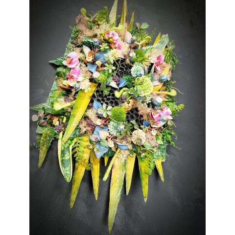 フラワーアーチストMACHIKOお花の置物　&　壁掛けフラワー　倉庫保管品未使用 00a41805_sp1.jpg