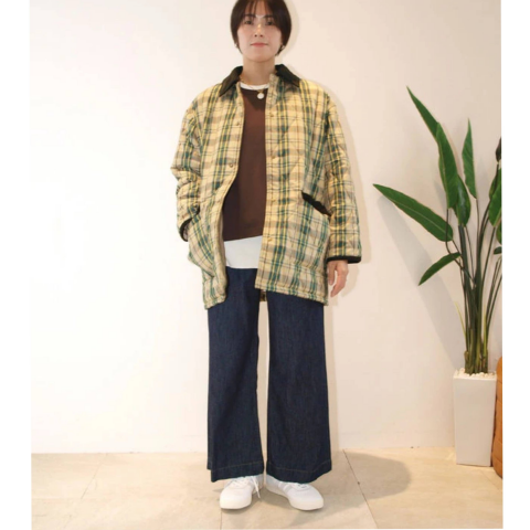 ひろ 新品666 タータンチェック柄キルティングジャケット 4e21cdf3.png