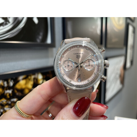 TAGHeuer】淡いピンクのキラキラ🩷【タグ・ホイヤー】CBS2215.FC6568