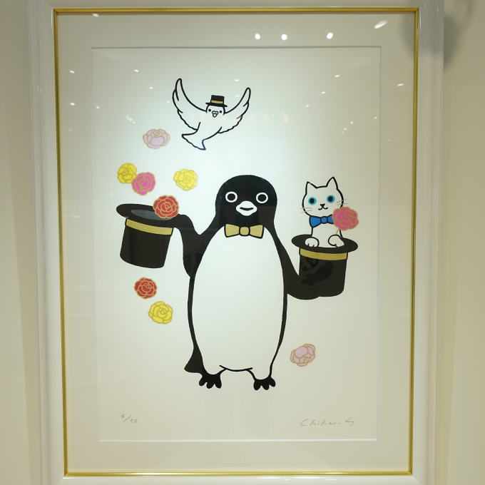 【葵テラス】坂崎千春 版画展 ペンギン絵日記〈静岡編〉開催中🐧