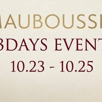 MAUBOUSSIN 3DAYS EVENT