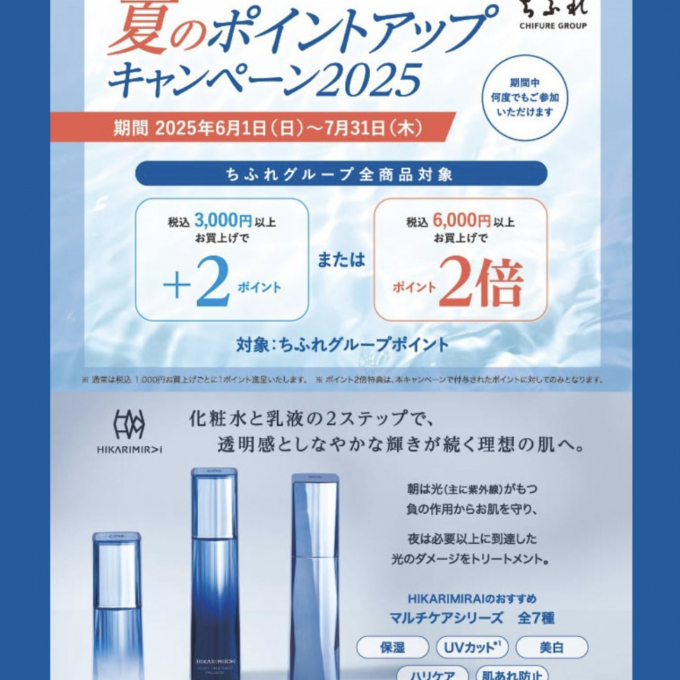 ⭐️夏のポイントアップキャンペーン2025⭐️
