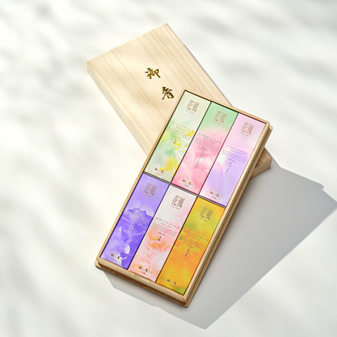 【新発売】線香　花風シリーズ進物6種入