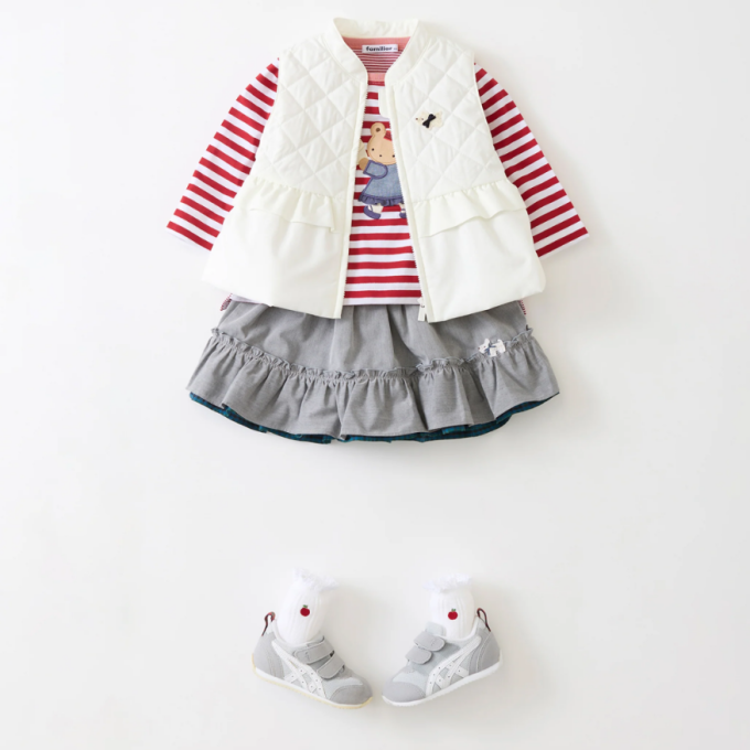 天竺素材のベビー女の子Tシャツ💖