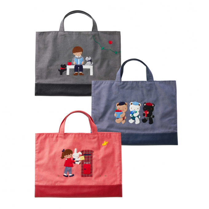 ファミリア手刺しゅうデニムバッグ👜