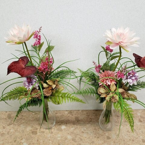 🌼墓地のお花と🌼お仏壇のお花
