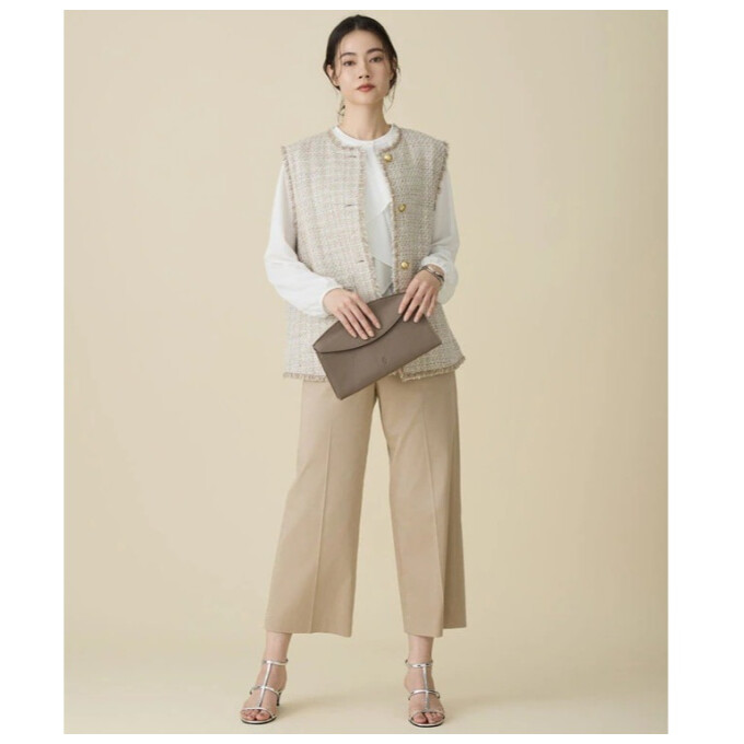 【自由区】お出かけにおすすめ★華やかなツイードジレ