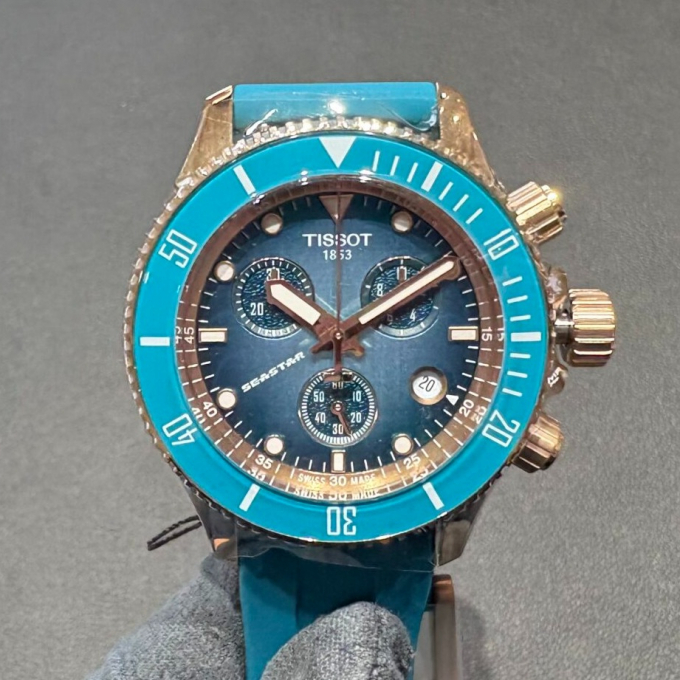 【TISSOT】待望の入荷✨小さめターコイズ【ティソ】T120.217.37.041.00