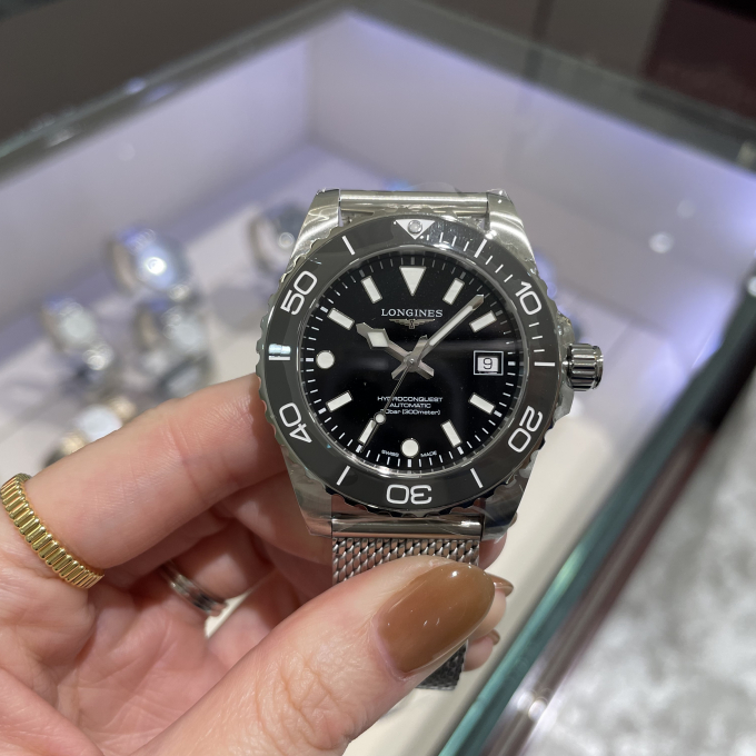 【LONGINES】NEWハイドロコンクエスト39mmグレー入荷しました！【ロンジン】L3.779.4.70.6