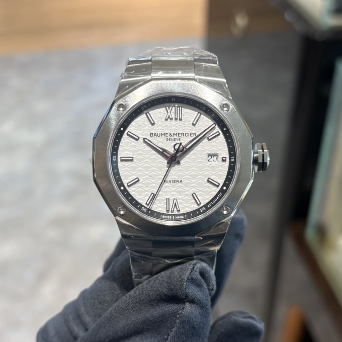 【BAUME&MERCIER】白黒の品格【ボームアンドメルシエ】RIVIERA10829