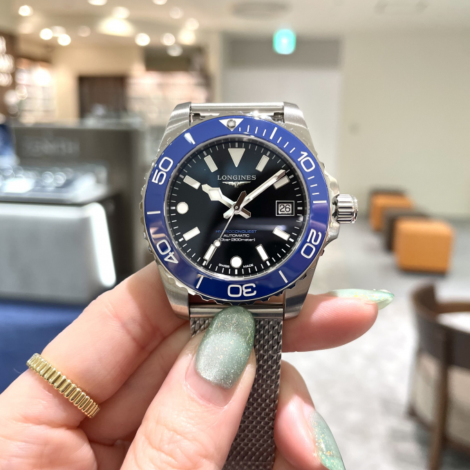 【LONGINES】新作のハイドロコンクエストが入荷！【ロンジン】L3.779.4.90.6