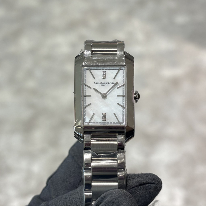 【BAUME&MERCIER】ひとさじのダイアモンド【ボーム&メルシエ】HAMPTON 10474