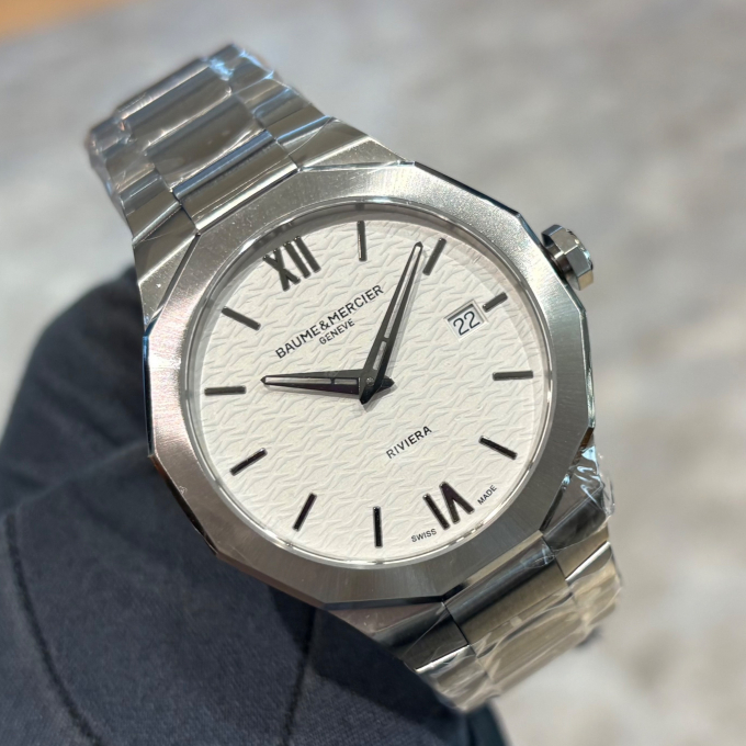 【BAUME&MERCIER】新作！まっしろなリビエラ❄️【ボーム&メルシエ】BMMOA10845