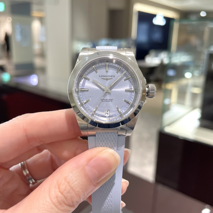 【LONGINES】さわやかブルーを身につけて🩵【ロンジン】L3.430.4.92.9