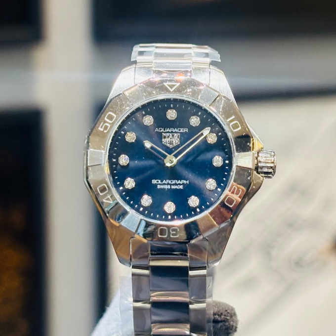 【TAG Heuer】新作！💎ダイヤ輝くアクアレーサー【タグホイヤー】WBP141E.BA0049