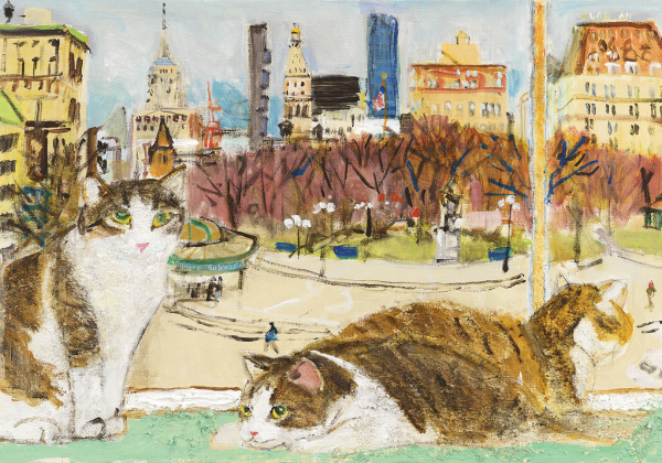 久下貴史 原画・版画展～マンハッタナーズの猫たち～ | アート