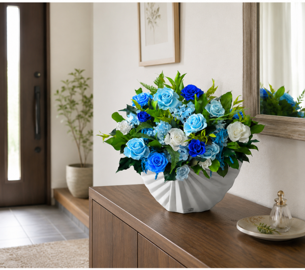 ブルーのお花で涼しげに | ベル・フルール | 大丸神戸店公式 SHOP BLOG