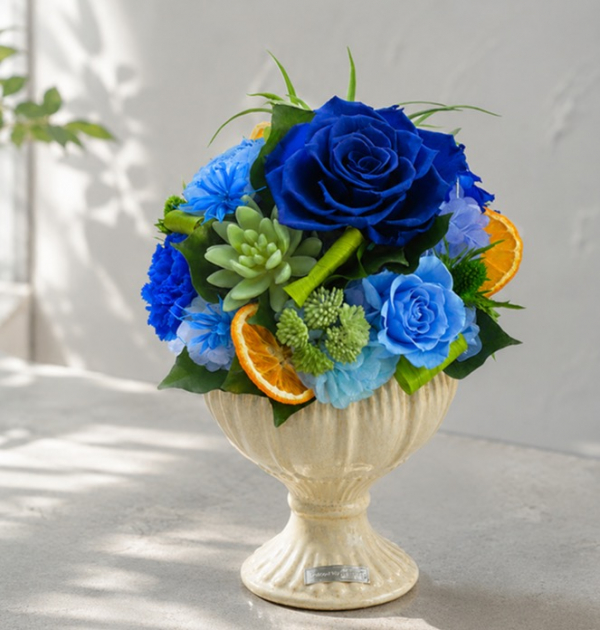 ブルーのお花で涼しげに | ベル・フルール | 大丸神戸店公式 SHOP BLOG