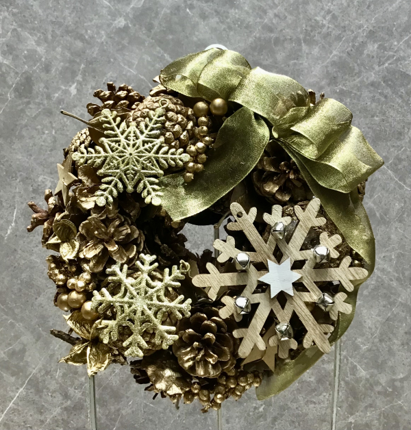 «826»◤完売◢クリスマスリース★2025★ゴールド刺繍リボン*ベル Merry Christmas 2025 ~part2~ | ベル・フルール | 松坂屋名古屋店公式