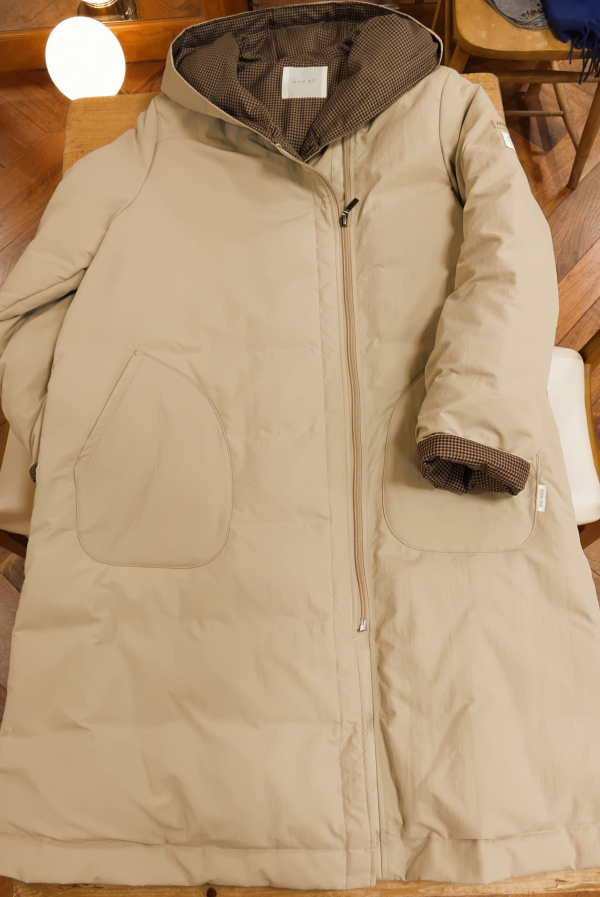 #お値下げしました美品マドモアゼルノンノンダッフルダウンコート ⭐新作⭐リバーシブルフーディーダウンコート⭐ | マドモアゼル