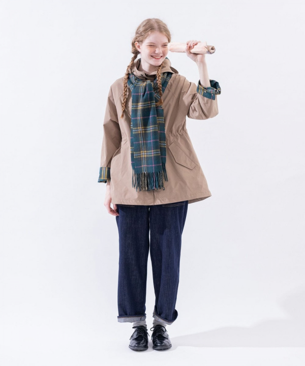 アフタヌーンティーリビング タータンチェック柄フード付きジャケット タータンチェック柄フード付きジャケット/Afternoon Tea