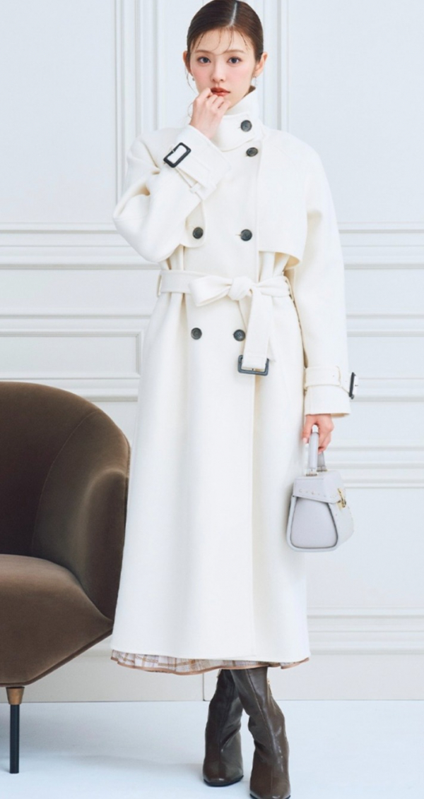 セルフォード　ロングコート セルフォード】札幌先行発売！！ ⭐ウール混ロングトレンチ