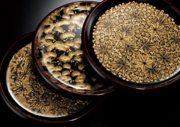 輪島塗 清水一義作 日本画 花と松のデザイン額 真作保証】樋口善造 Zenzo Higuchi 「花菖蒲」 2002年 油絵4号