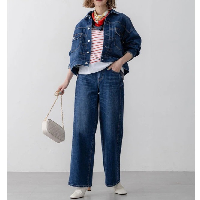 red card デニムジャケット 23区(ニジュウサンク)の【再入荷/RED CARD TOKYO×23区】オーバー