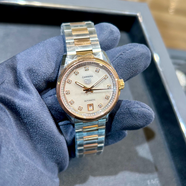 ぱ*ゆ様 タグホイヤー レディース クォーツ腕時計 シルバー/ゴールド TAG Heuer】上品な輝きを纏う【タグホイヤー】WBN2351.BD0000