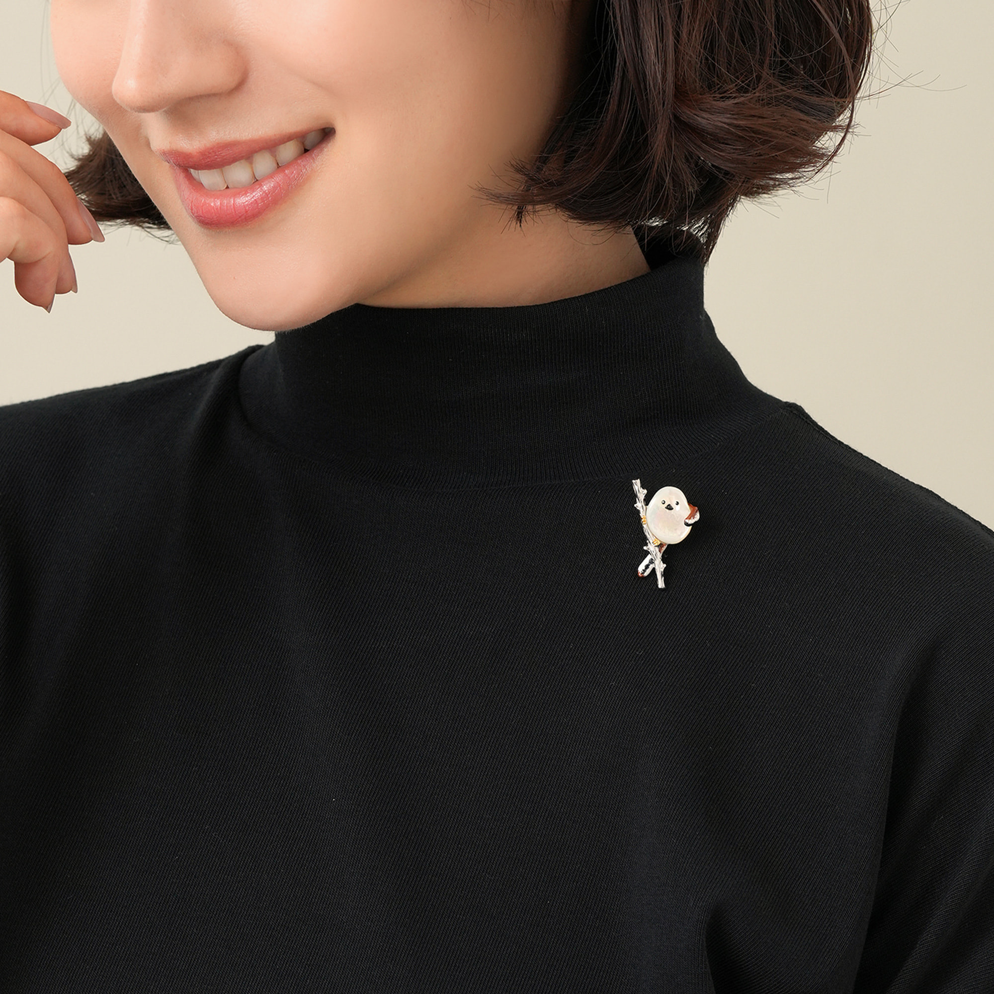 【美品・匿名発送・完売品】ヴァンドーム　シマエナガ　ネックレス