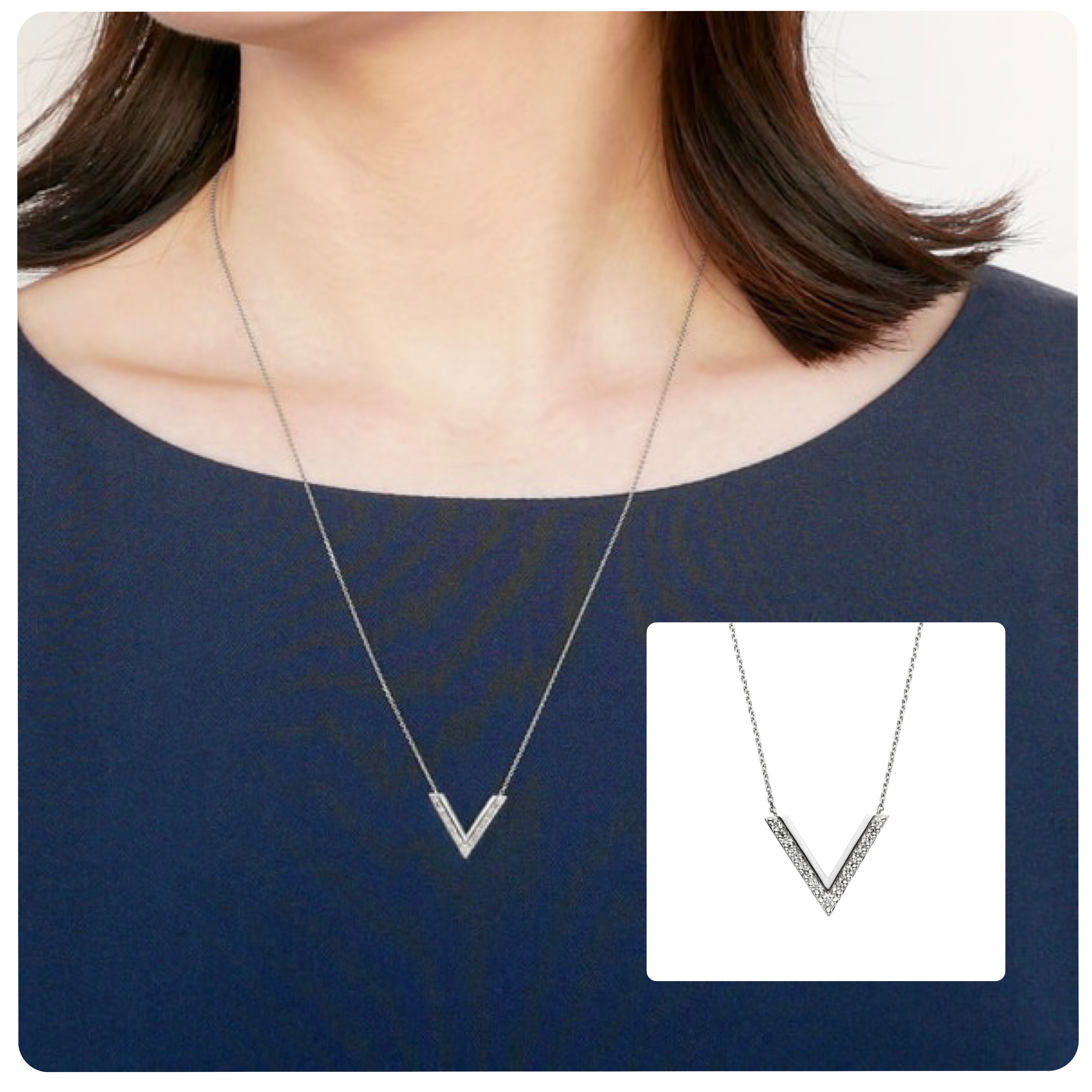 VENDOME AOYAMA ネックレス シルバー ロングネックレス