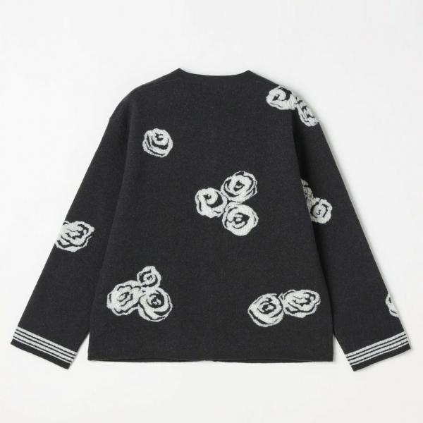 Flower Gray Knit Cardigan | レキップ | 大丸東京店公式 SHOP BLOG