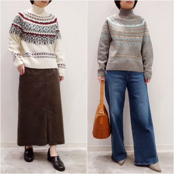 machatt フェアアイルニット（ベージュ） MACHATTマチャット／フェアアイルニット／ベージュ／